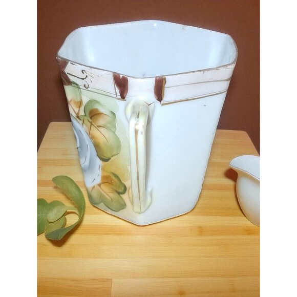 Antique 1891 - 1921 Nippon Te -Oh Hand -painted Porcelain Teacup and Saucer - Picture 5 of 16